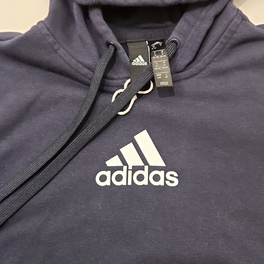 🔻Women's Adidas Originals Striped Cropped Hoodie Small Limited Edition - Picture 3 of 5
